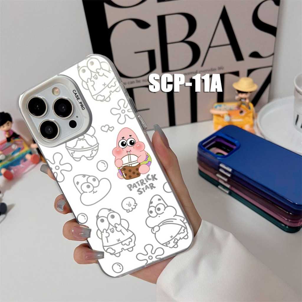 Case Gambar Realme 10 Pro Realme 11 4G Realme 11 Pro Realme 11 Pro Plus Realme 12 5G  Realme 12 Pro Plus 5G Case gambar SpongeBob Patrick Star SCP11 Case Hologram Im - Gambar 3