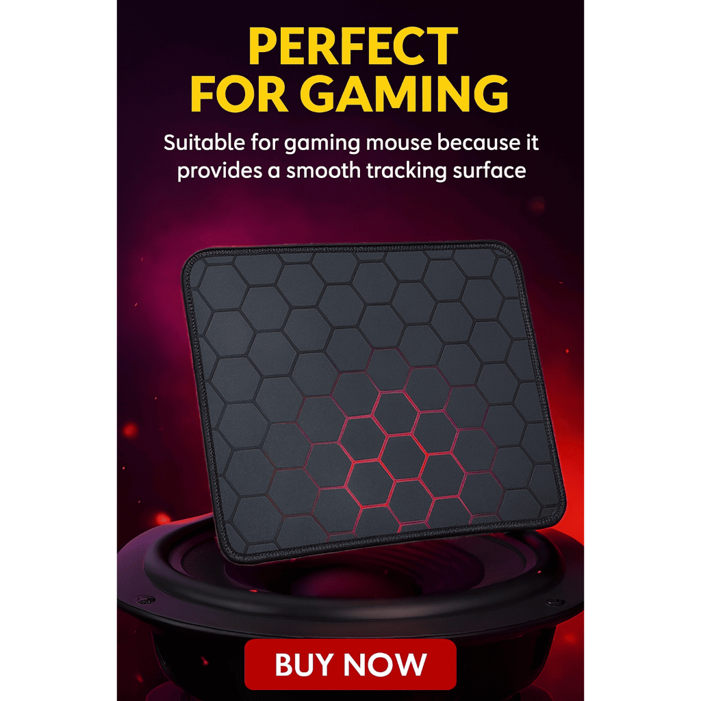 Honeycomb Laser Square Shape Gaming Mouse Pad Design | RGB LED Mouse ...