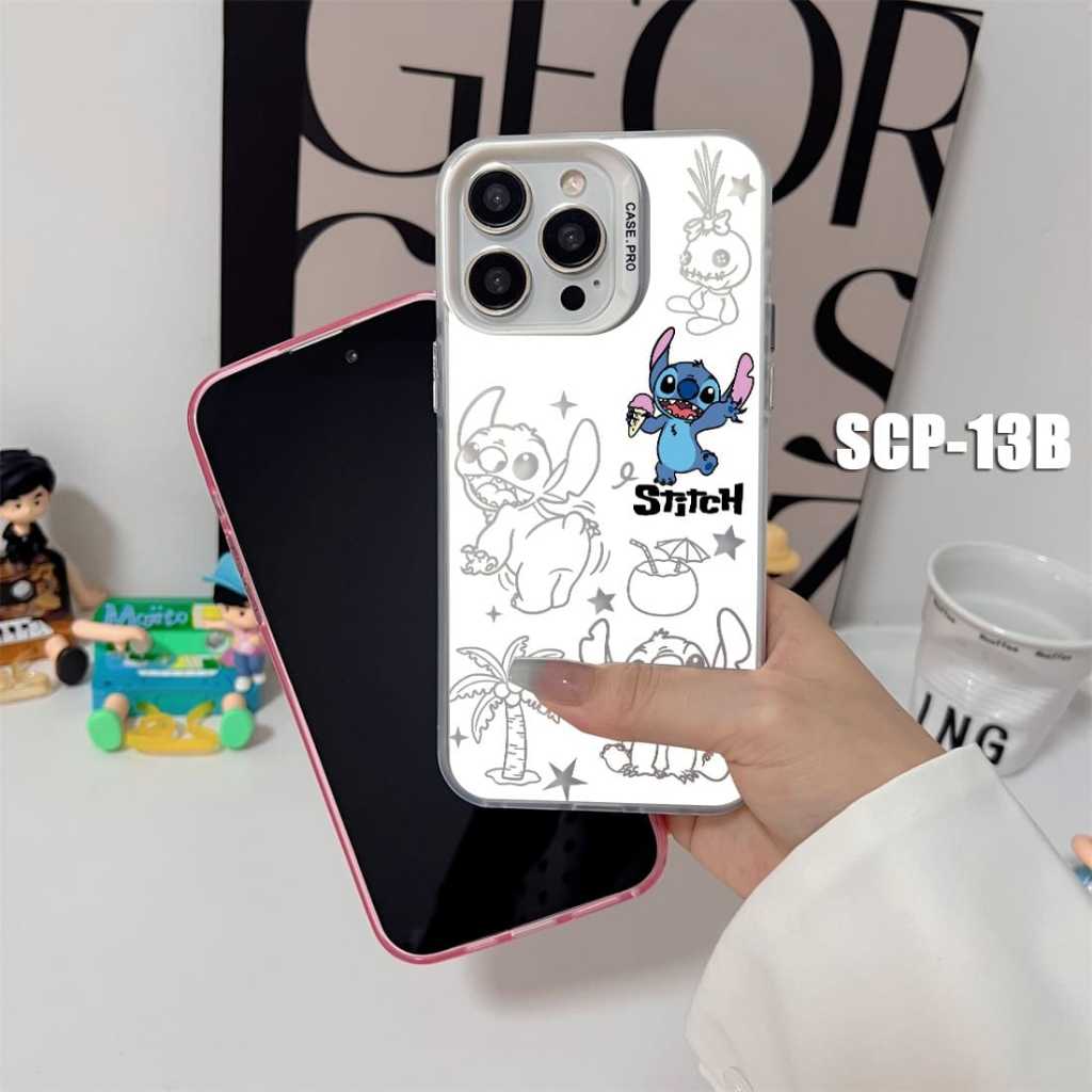 Case Gambar Realme 10 Pro  Realme 11 4G Realme 11 Pro Realme 11 Pro Plus  Realme 12 Pro Plus Case gambar Stitch Lilo Little Cute SCP-13 Case Hologram Imd - Gambar 2