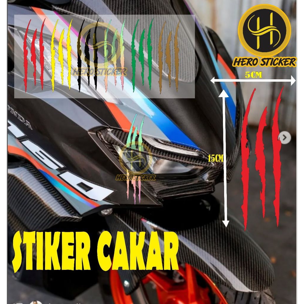 Monster Claw Stickers Monster Claw Stickers for Motorcycle Lights ...