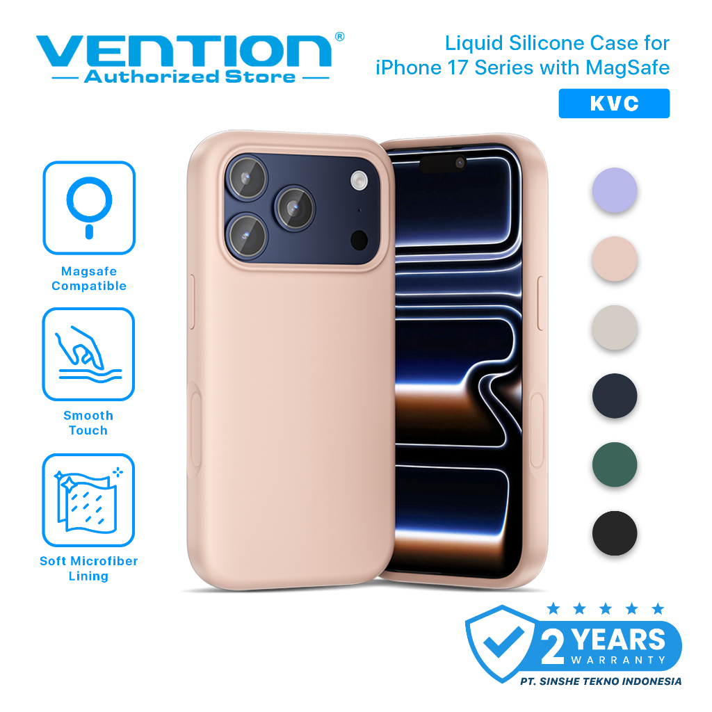 Vention Casing iPhone 17 Air Pro Max Magnetic Magsafe Liquid Silicone Case