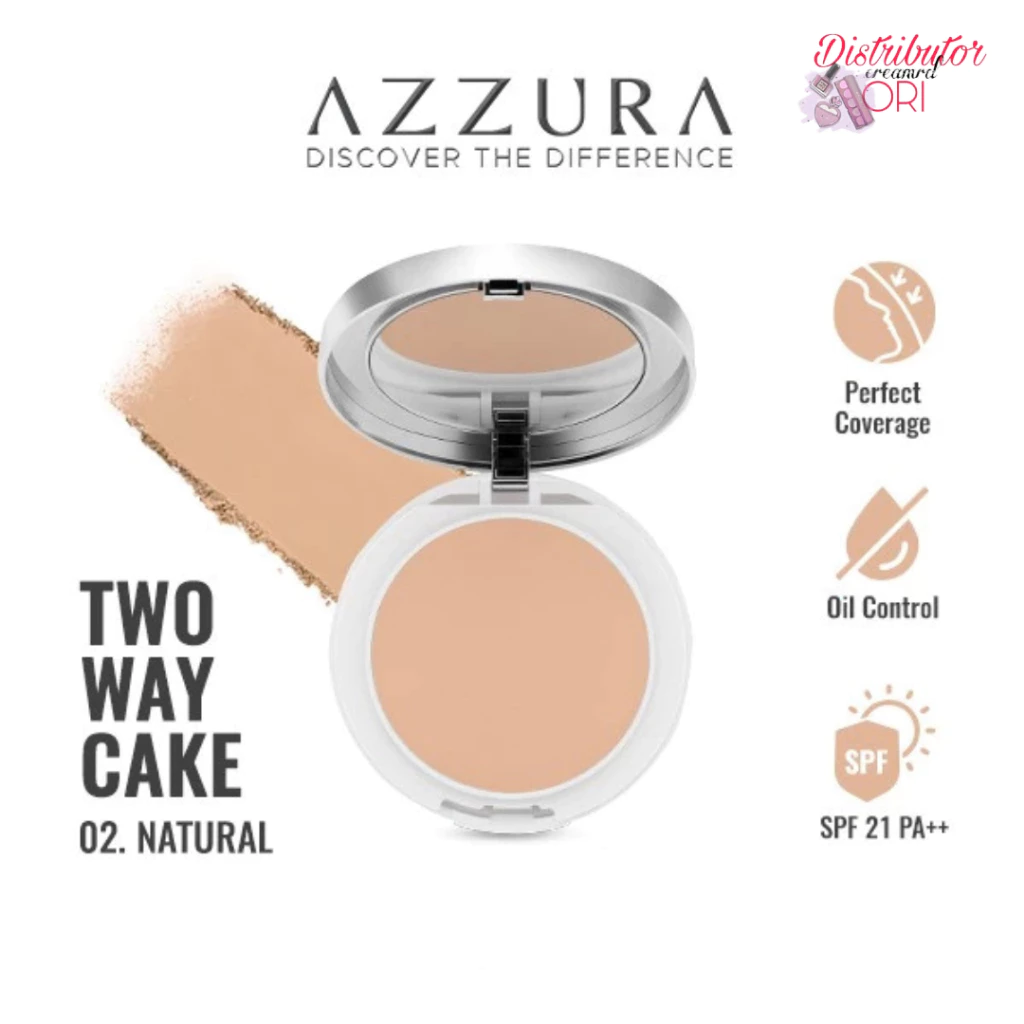 AZZURA Two Way Cake Bedak Foundation Spf 21 - Gambar 4