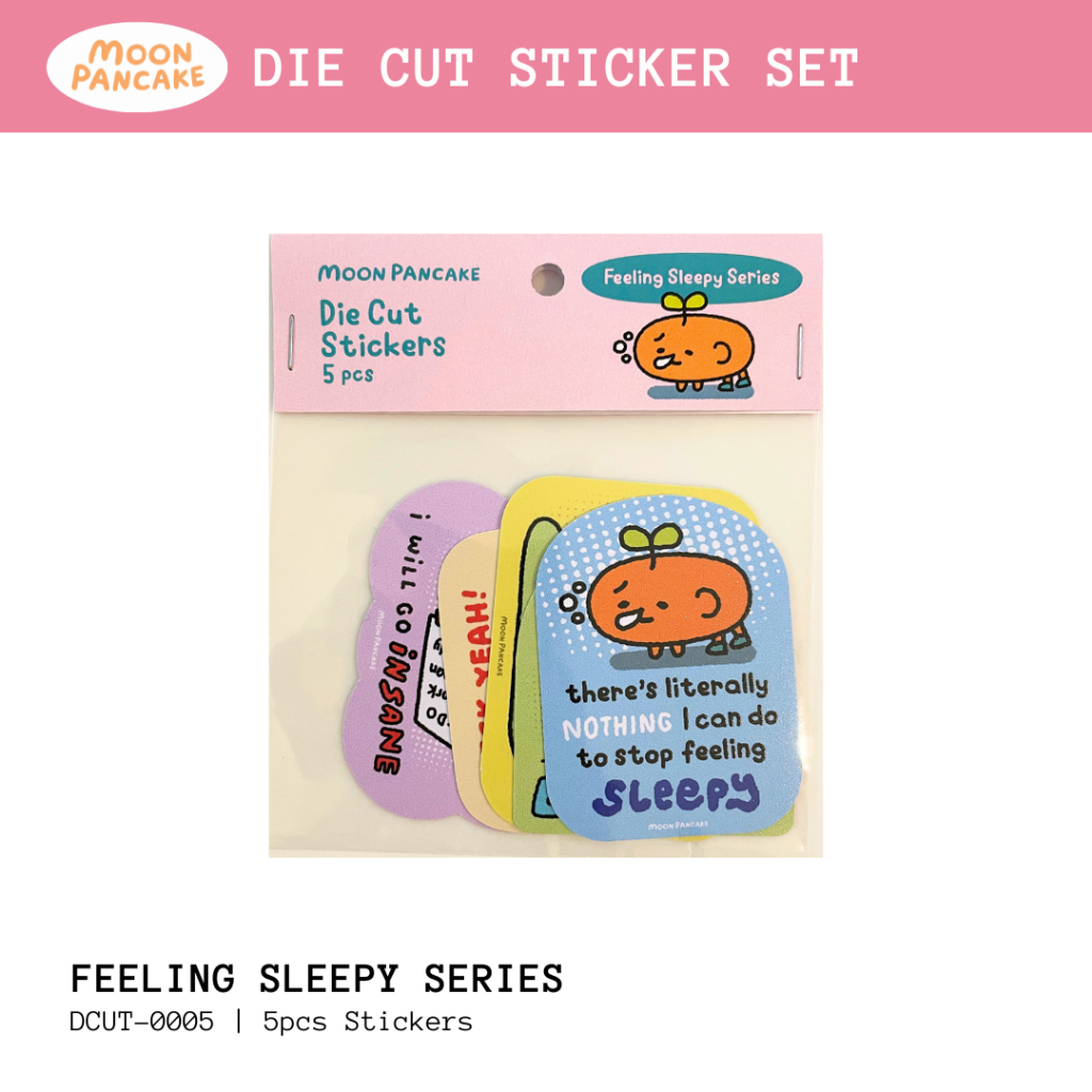 Moon Pancake Sticker Set - Feeling Sleepy Series (Die Cut) | Shopee ...