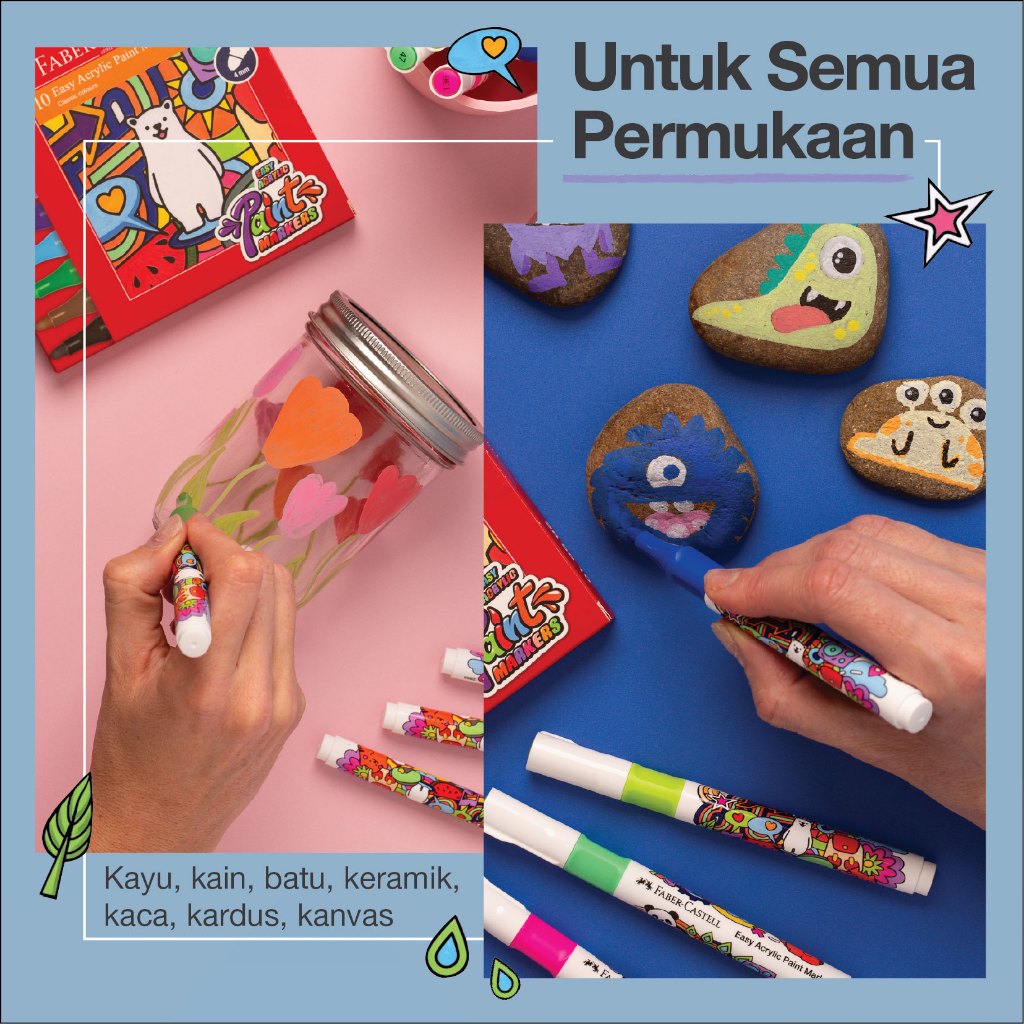 Faber-Castell Acrylic Paint Marker set 10 dan 20 - Gambar 3