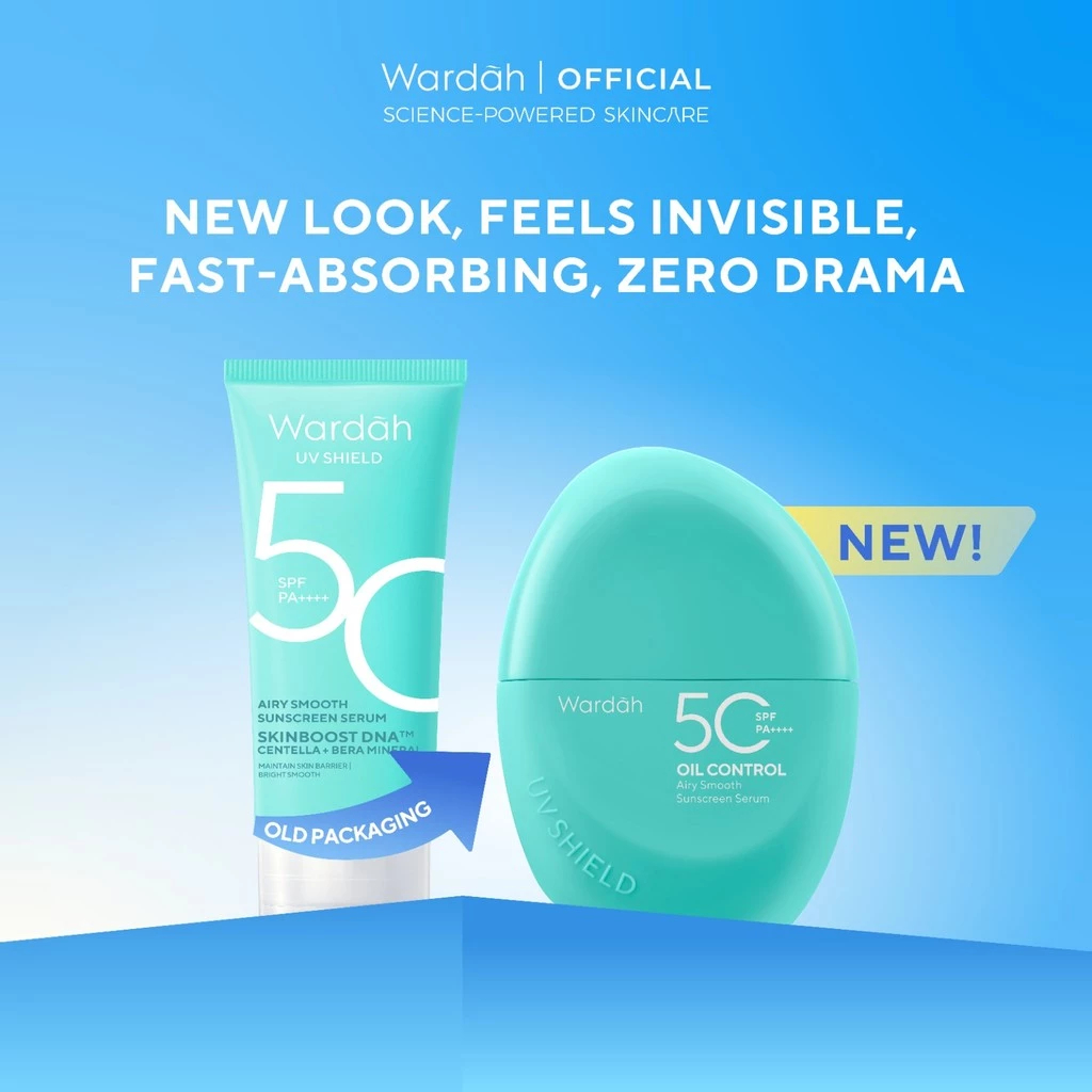 Wardah UV Shield Airy Smooth Sunscreen Serum SPF 50 PA++++ / Merah Jingga Official - Gambar 3
