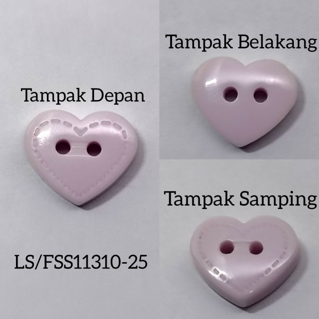 DOUBLE ONE Polyester Button LS/FSS13310-25'