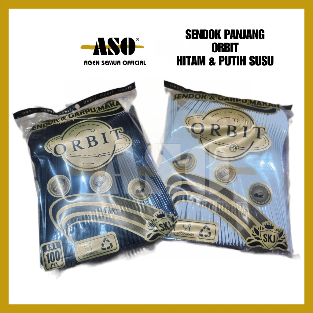 SENDOK MAKAN PLASTIK ISI 100 PCS FOOD GRADE HALAL EKONOMIS / SENDOK PLASTIK PUTIH HITAM