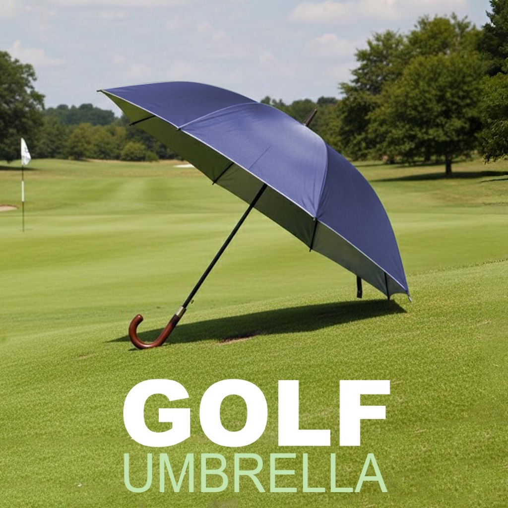 Payung Golf Polos Lebar Golf Umbrella Bahan PVC Tebal - Gambar 4