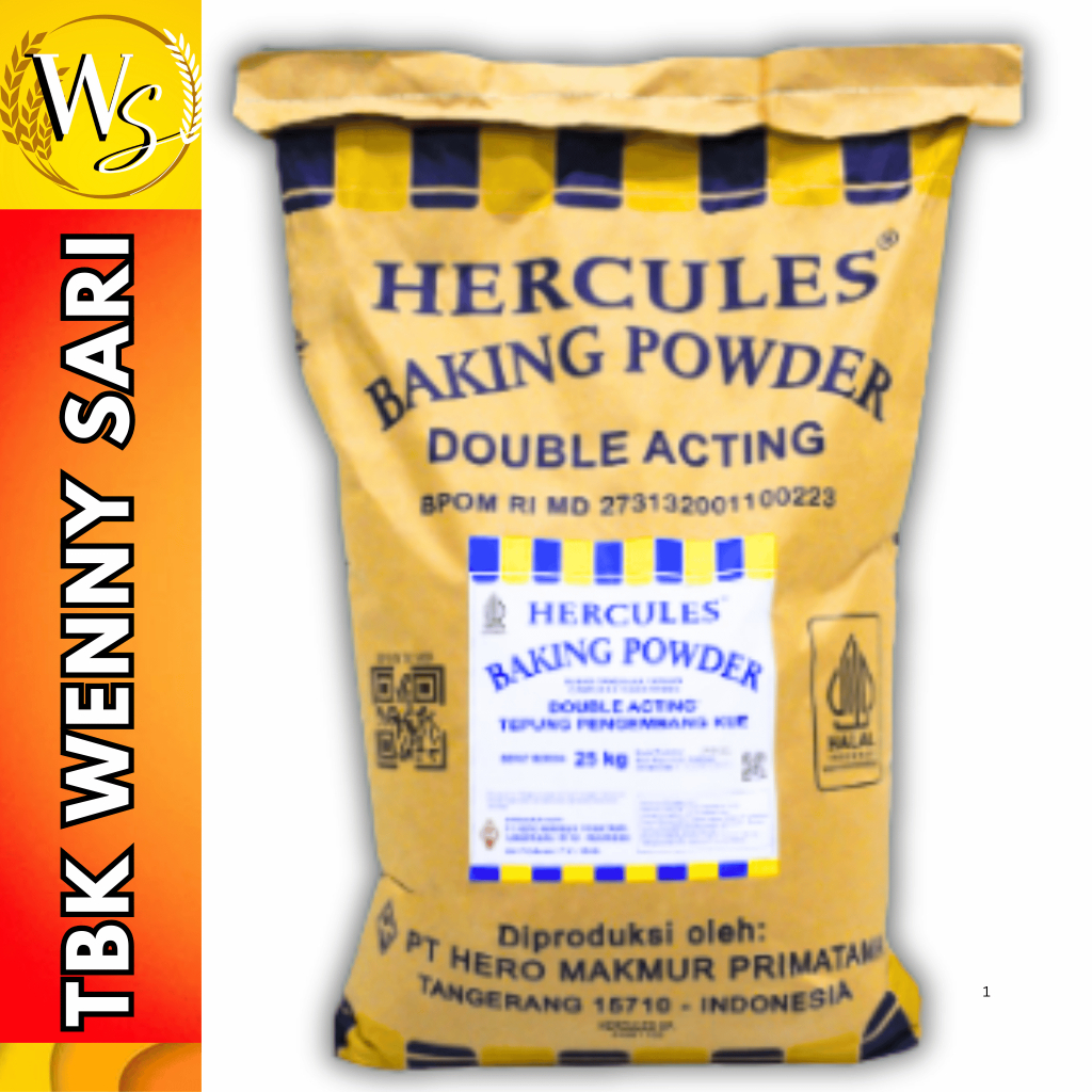 Hercules Double Acting Baking Powder Repack 500 Grams - 1 KG | Shopee ...