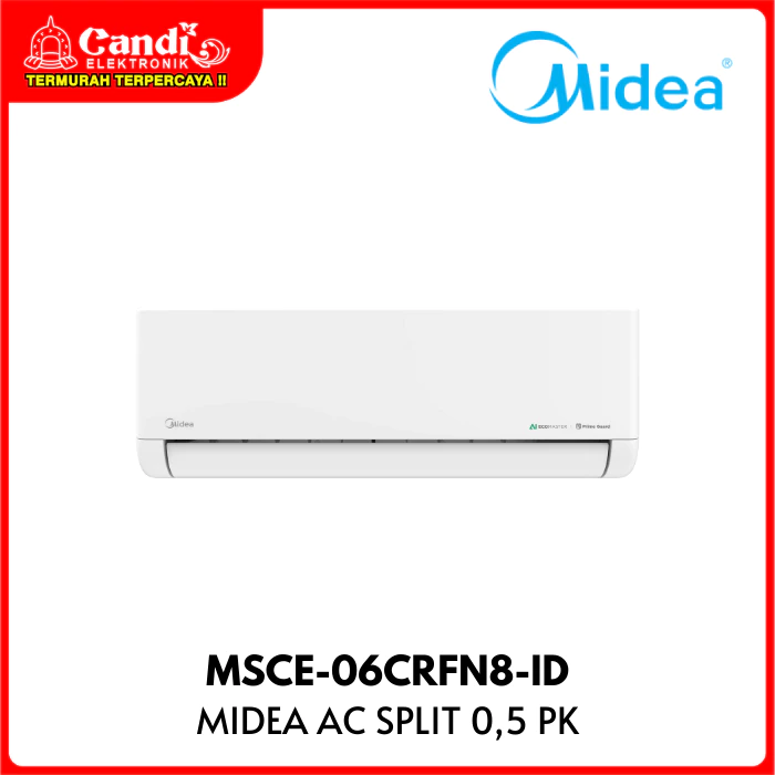 MIDEA Air Conditioner AC 0.5 PK Inverter Eco Master MSCE-06CRFN8-ID