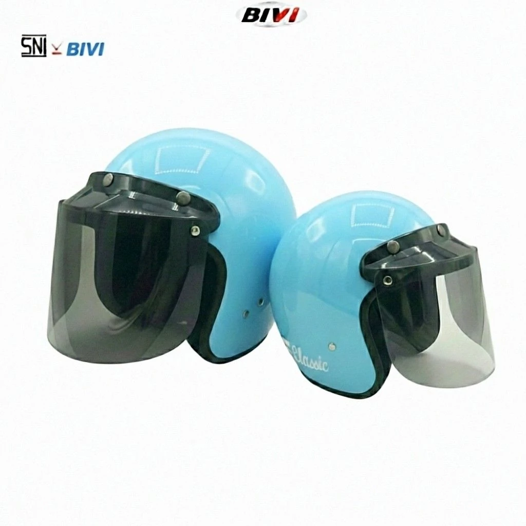 Helm Bogo Retro Klasik - Helem Dewasa Half Face Original SNI Dewasa Pria Wanita Remaja - Gambar 4