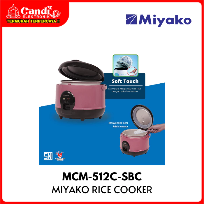 MIYAKO Magic Warmer Rice Cooker 1,2 Liter Nanoal Inner MCM-512C-SBC - Gambar 3