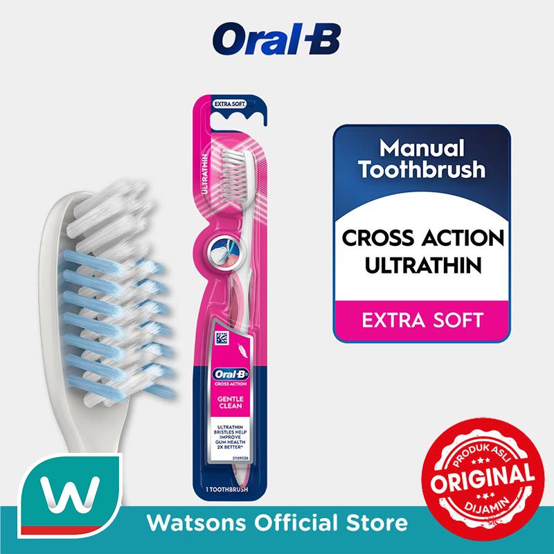 Oral-B Sikat Gigi Cross Action Ultra Thin 1'S