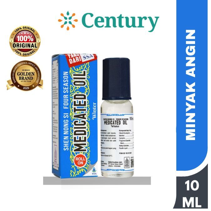 MEDICATED OIL ROLL ON WINTER 10ML / MINYAK ANGIN / PERAWATAN TUBUH