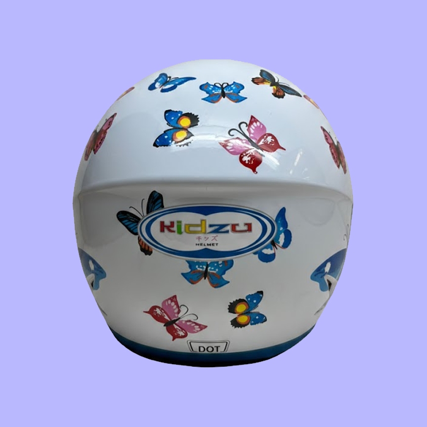 Helm Anak Half Face Kidzu Motif Butterfly,Helm SNI - Gambar 3