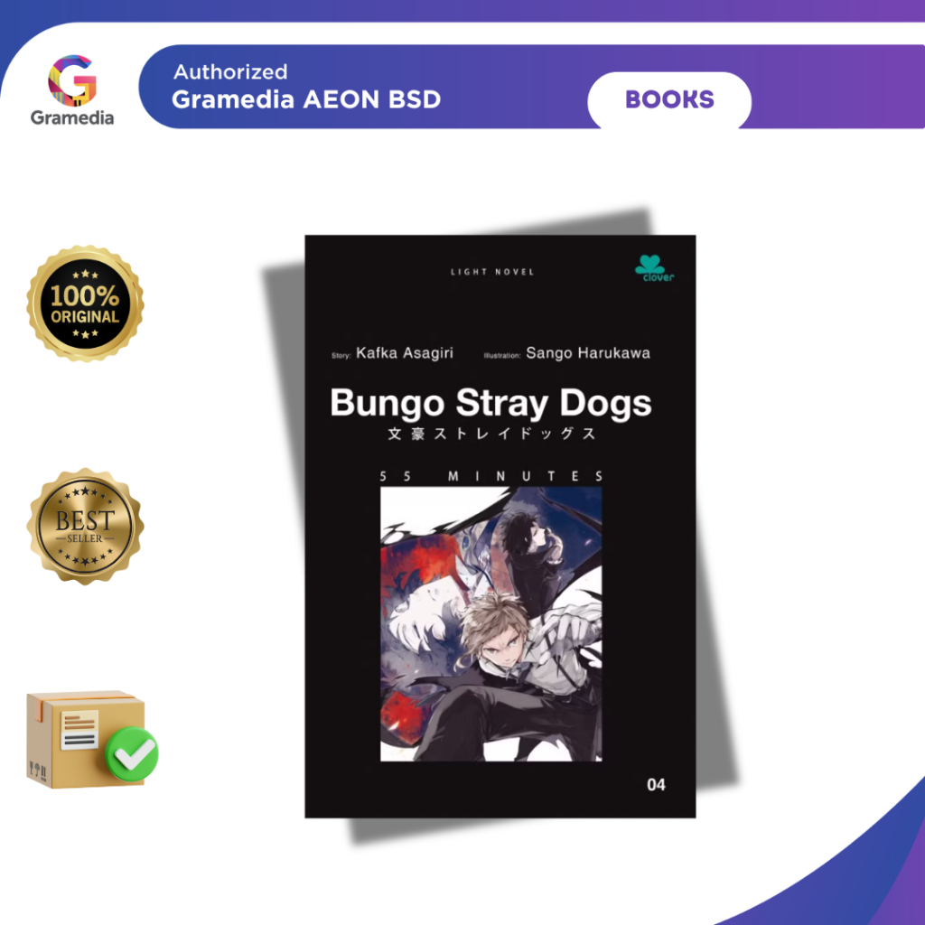 BUNGO STRAY DOGS 4 Light Novel Supranatural Anime Netflix Buku Komik - Gramedia AEON BSD - Gambar 2