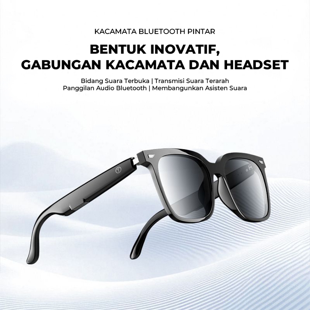 Matei COD Smart Glass Y06 Kacamata Pintar 5.3 Headset Bluetooth Multifungsional Anti UV - Gambar 2