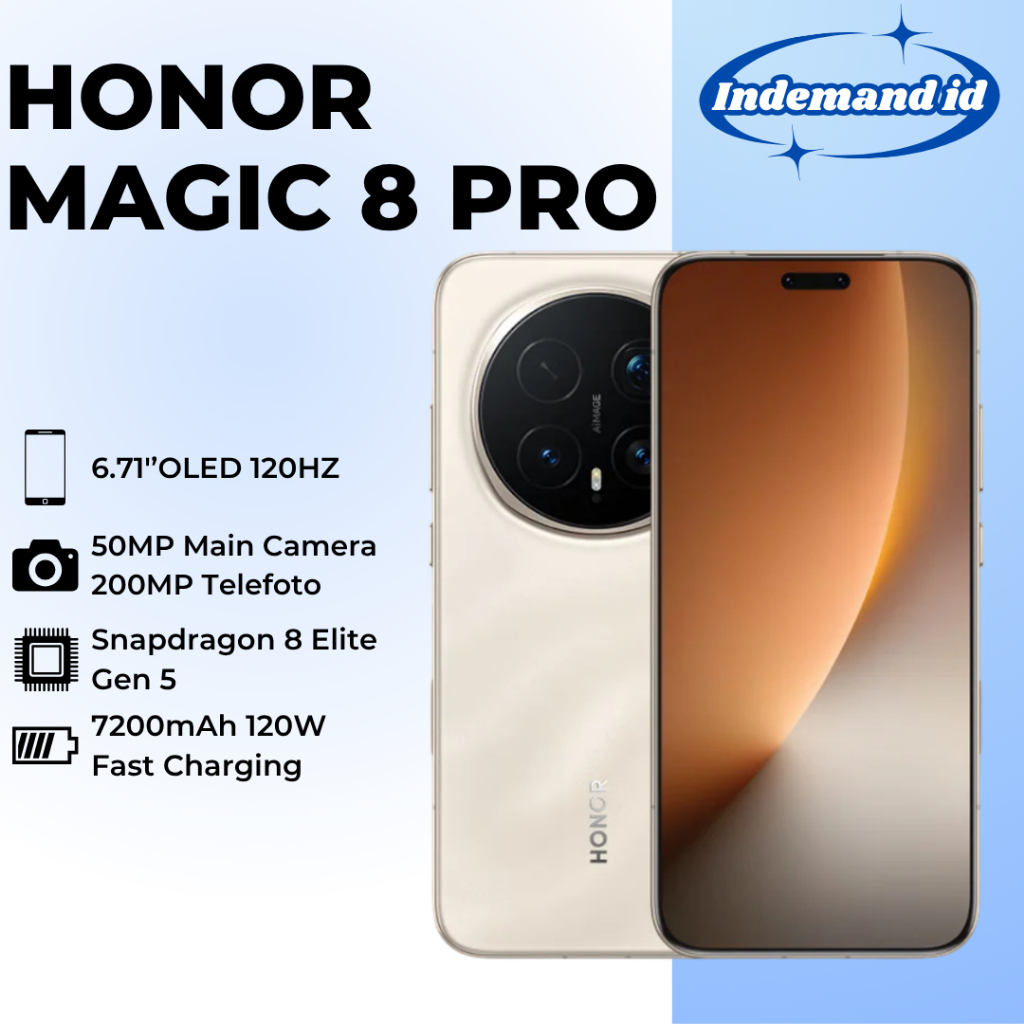 Honor Magic 8 Pro 5G 6,71''OLED 120HZ Snapdragon 8 Elite Gen 5 7200mAh 120W