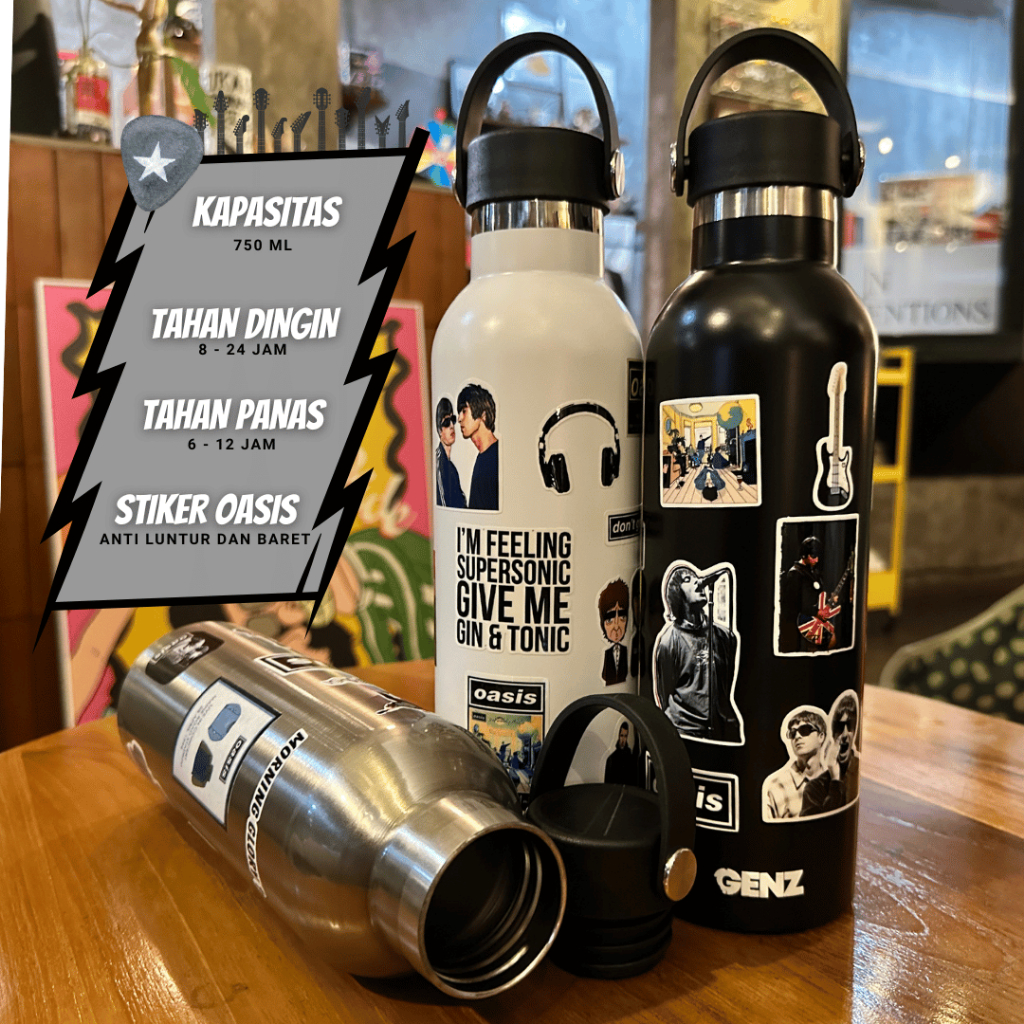 TUMBLER Arizona OASIS Tahan dingin Gagang Karet Premium StainlessSteel Double Wall 750ml Stiker Band foto 3