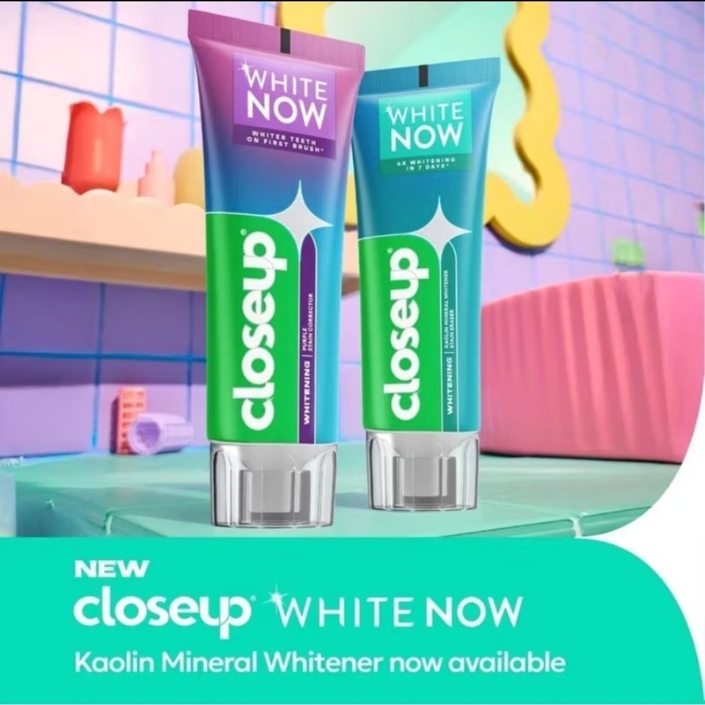 New Close Up White Now Fresh Sea Salt Toothpaste Whitening 95g Closeup ...
