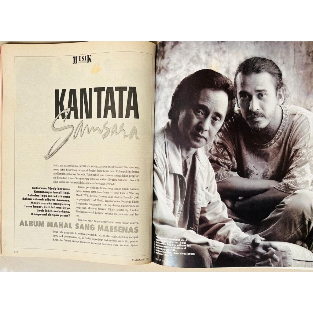 Matra Magazine May 1997: Cover Adda Maria - Iwan Fals Setiawan Djody ...