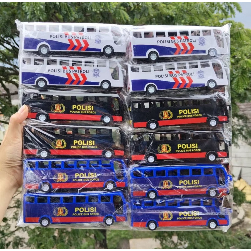 Mainan Minibus Polisi Anak Mainan Edukasi Anak - Gambar 3