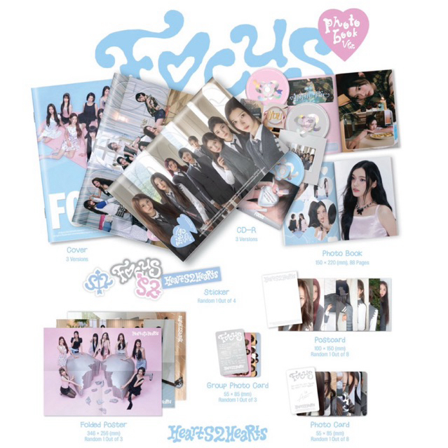 SEALED HEARTS2HEARTS PHOTOBOOK ALBUM focus READY INA READY TO SHIP IAN