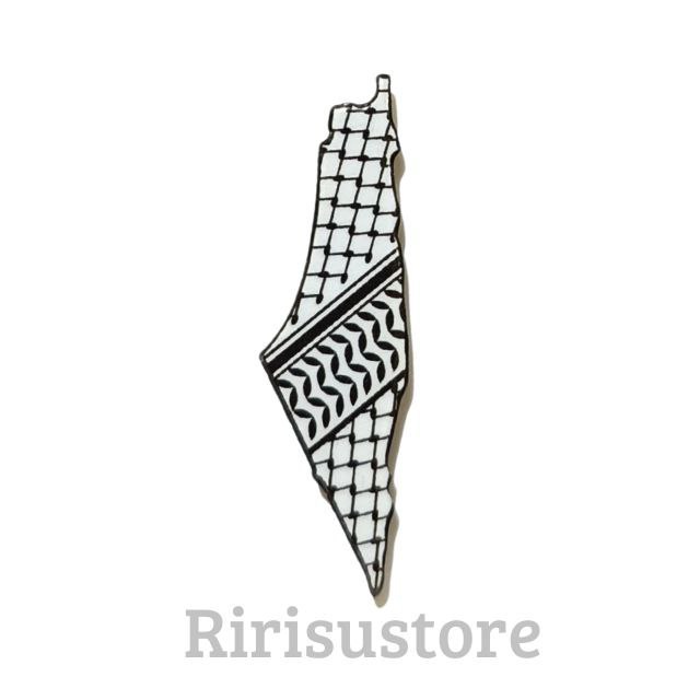 PL126 Enamel Pin keffiyeh Map Palestine Premium | Aesthetic, Elegant ...