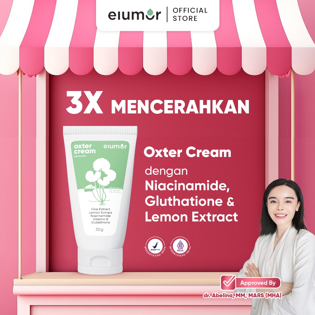 Elumor Oxter Cream New Formula 30g Underarm and Groin Whitening Cream ...