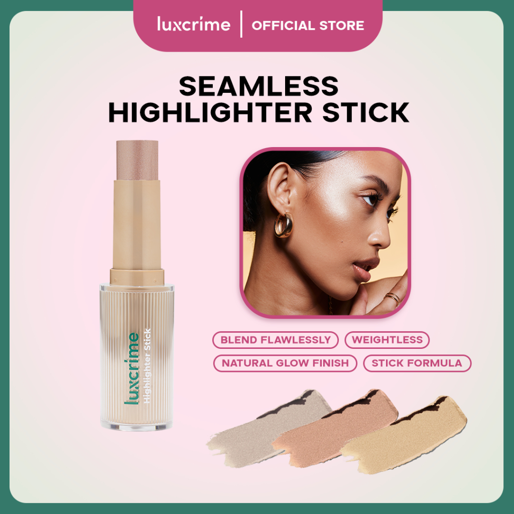 Luxcrime Seamless Highlighter Stick - Creamy Blendable Texture Provides ...