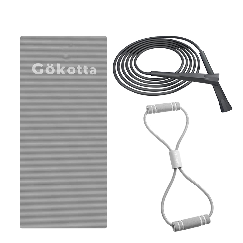 Gokotta 3in1 Home Workout Set Yoga Mat Skipping - Gambar 2