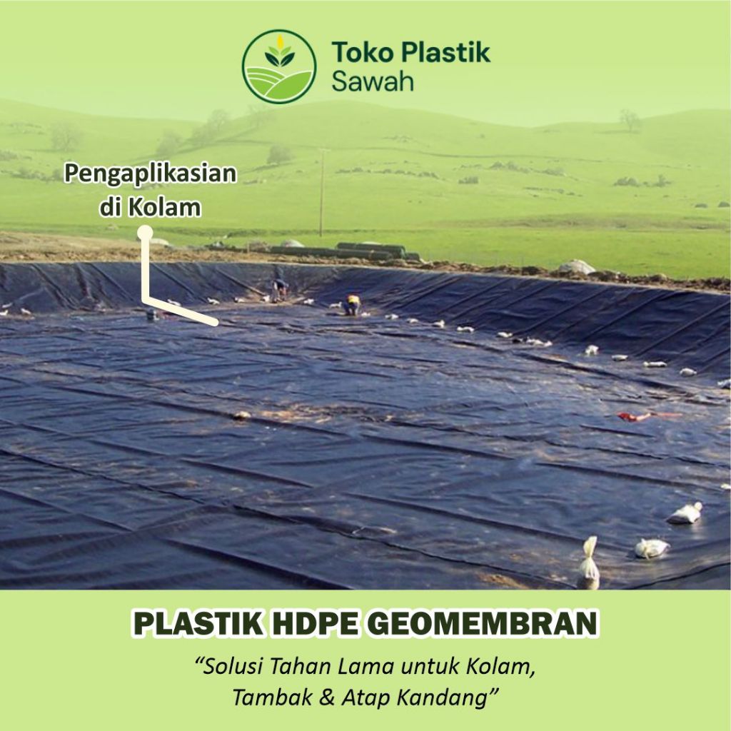 Geomembran HDPE Tebal 200 Micron Lebar 2 Meter - Gambar 3