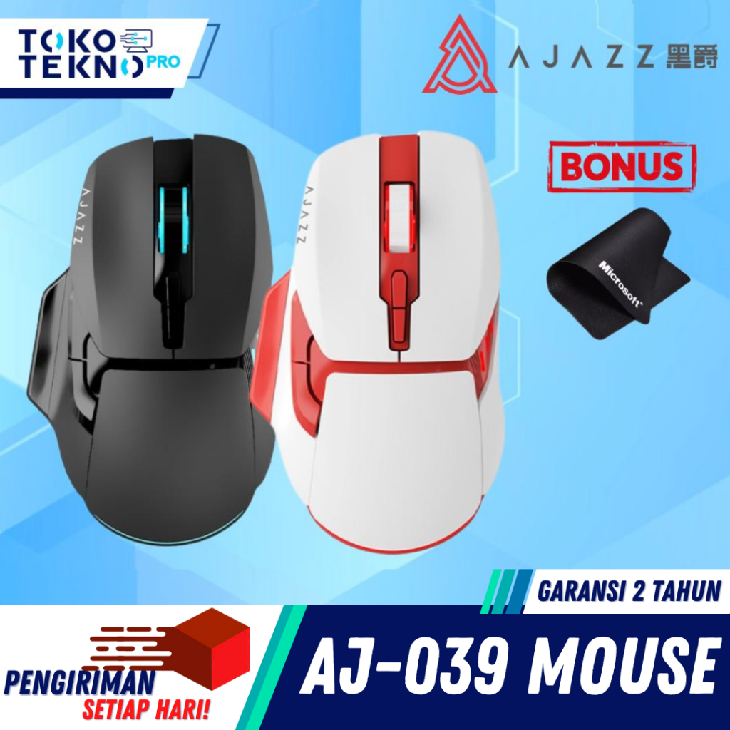 Ajazz AJ039 / AJ-039 Gaming Mouse Wired / Wireless 3in1 Connection