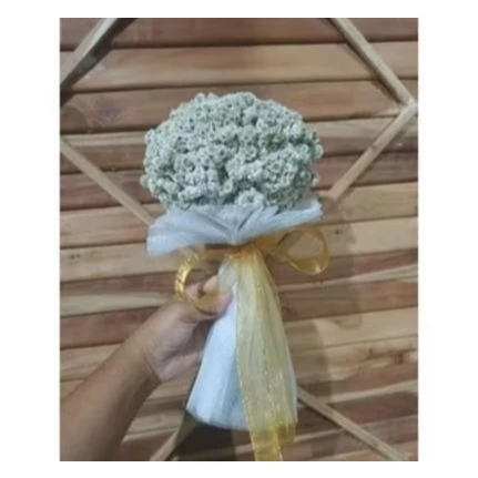 Buket Bunga Bridesmaid Wedding Bouquet Edelweis buket edelweis - buket ulang tahun - kado wisuda ulang tahun pernikahan wedding