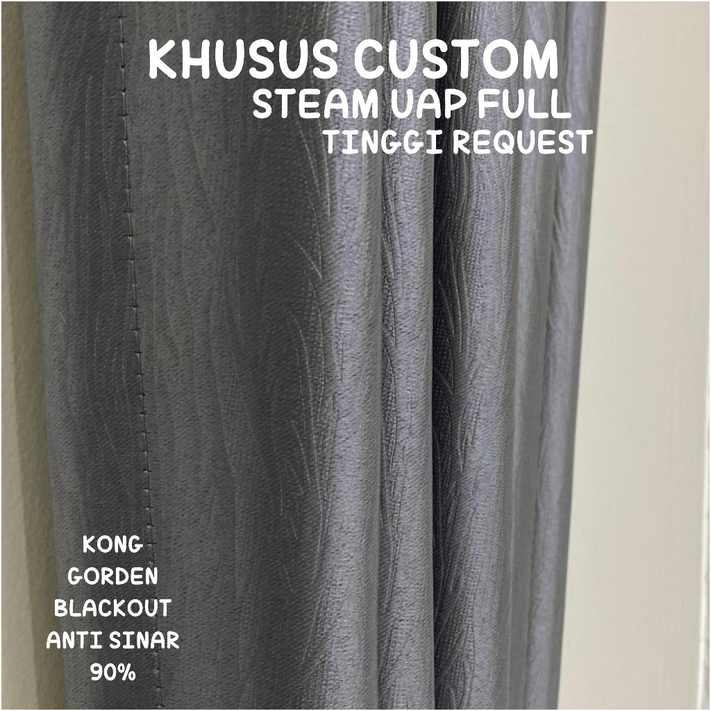 KONG GORDEN BLACKOUT 100% dan 90% ANTI SINAR khusus CUSTOM 6 9 12 15 20 24GELOMBANG TINGGI REQUEST
