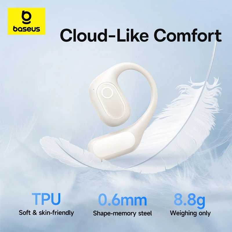 Baseus Eli 2i Fit Open Ear True Wireless Earbuds IPX5 Sweatproof - Gambar 2