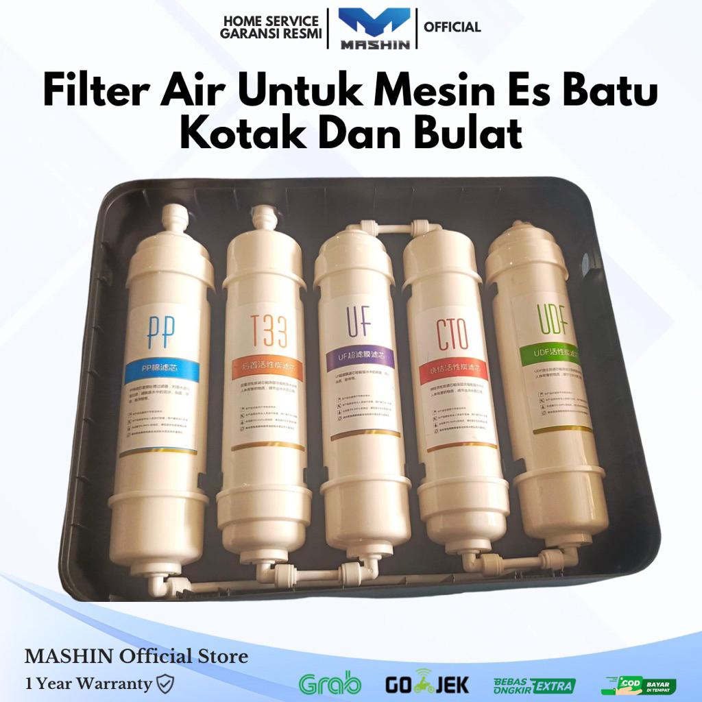 Mashin - Tambahan Filter Air Untuk Mesin Es Batu Kotak dan Bulat