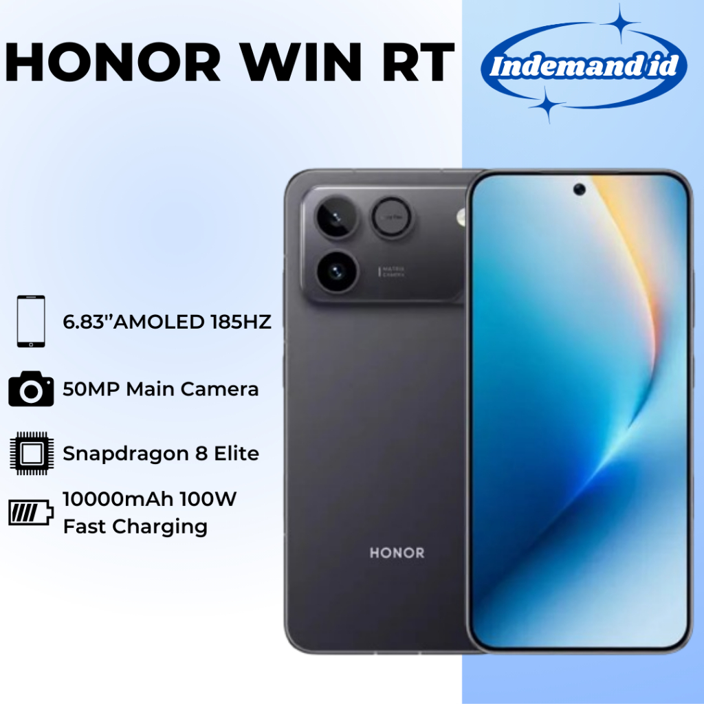 Honor WIN RT 5G 6.83''OLED 185HZ Snapdragon 8 Elite 10000mAh 100W 50MP
