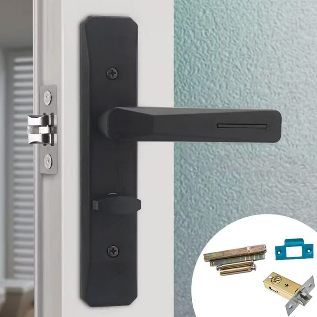 TOP Small Door Lock Full Set Home Handle Minimalist Room/ Toilet Door ...