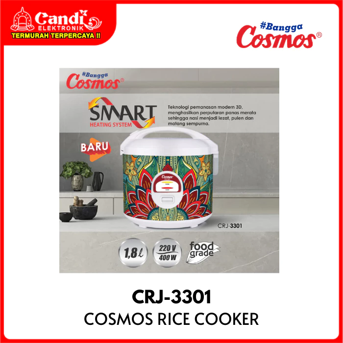 COSMOS Rice Cooker Magic Com 1,8 Liter CRJ-3301 - Gambar 2