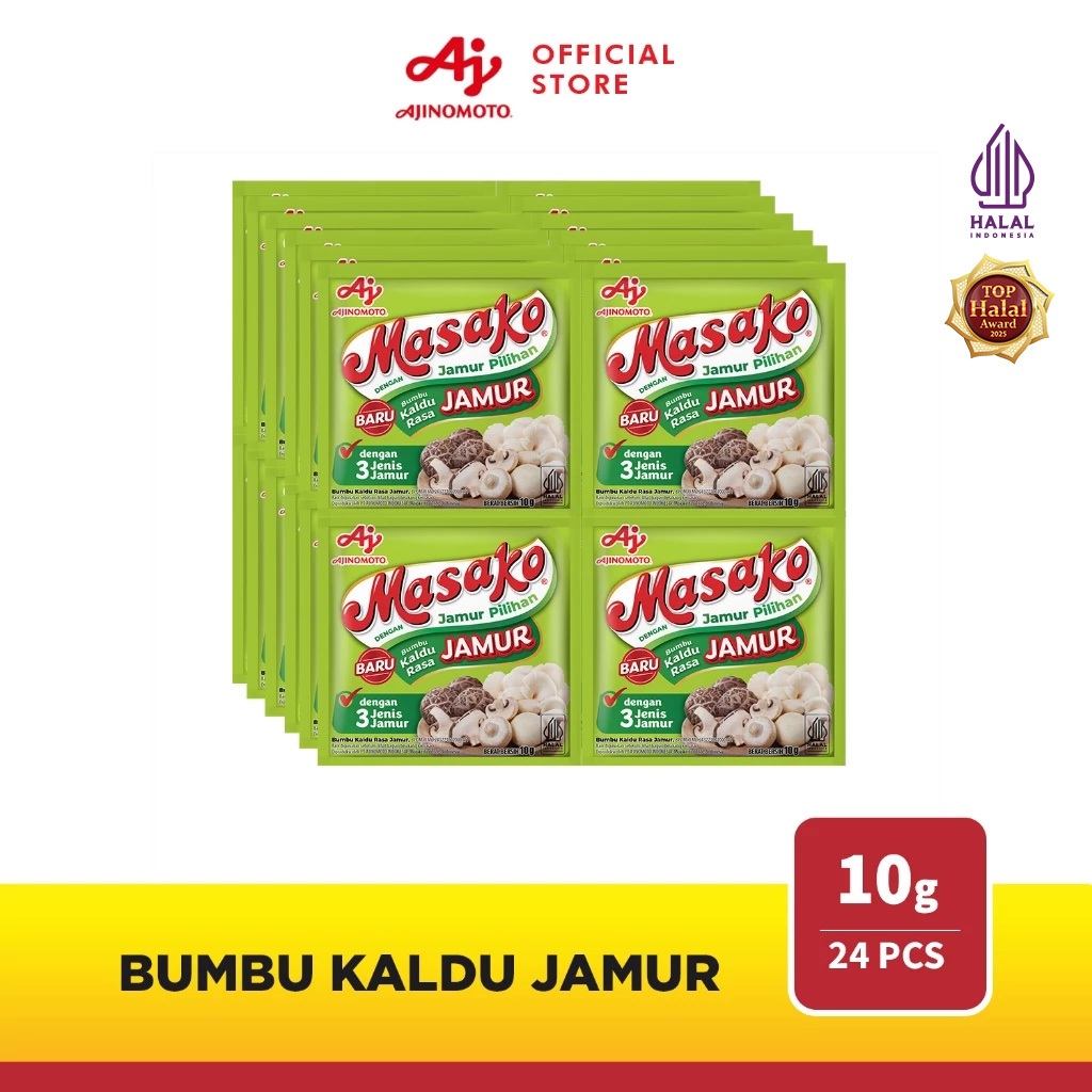 MasakoÂ® Bumbu Kaldu Jamur 24pcs Rasa Gurih Lezat