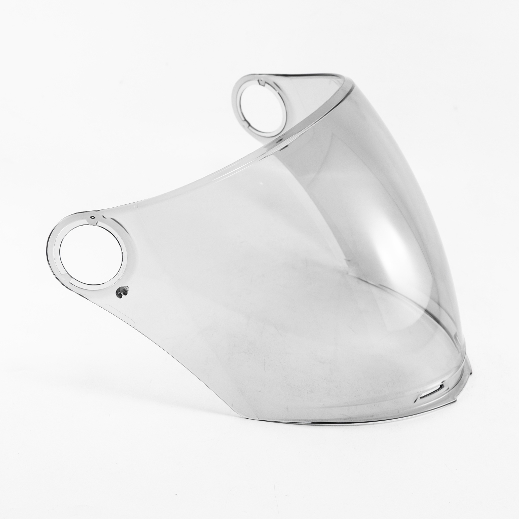 Visor Kaca Helm Half Face Voltix Bipplast Smoke Silver - Gambar 3