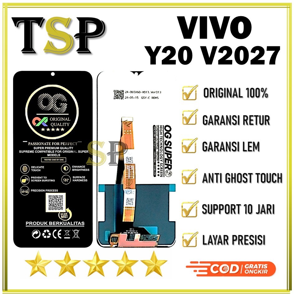 ORIGINAL LCD VIVO Y20 V2027 ORIGINAL 100% NEW FULLSET