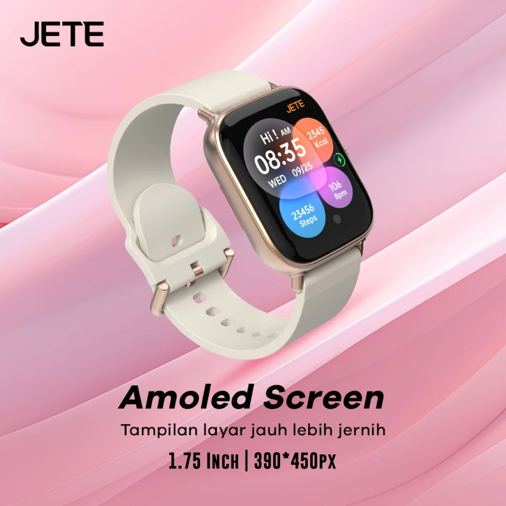 Smartwatch Amoled JETE Venus SPO2 BT Calling IP67 100 Sport Mode - Garansi 2 Tahun (RTL) - Gambar 3