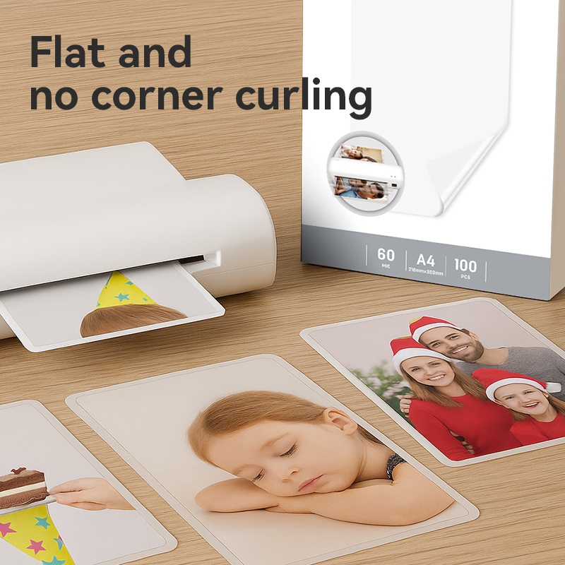 Deli Laminator Film / Plastik Laminating Laminasi Film  A4 / A3 100 PCS Kualitas Tinggi ET17X - Gambar 3