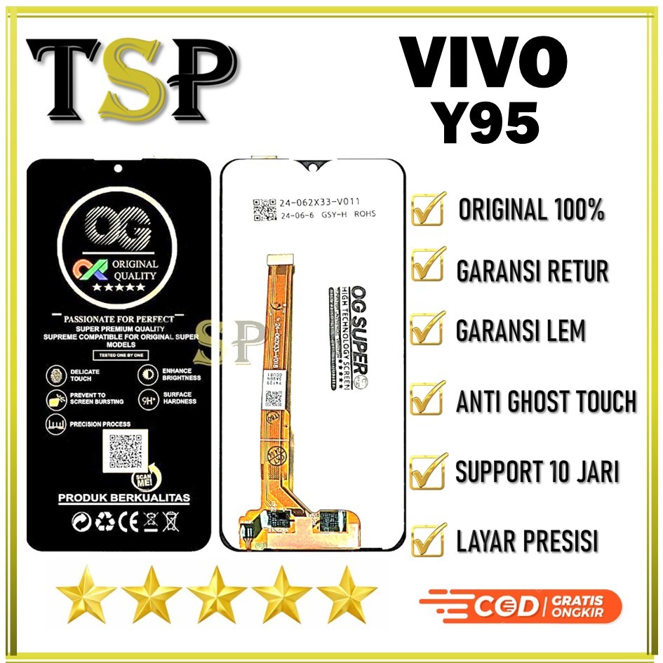 LCD TOUCHSCREEN VIVO Y95  FULLSET ORIGINAL