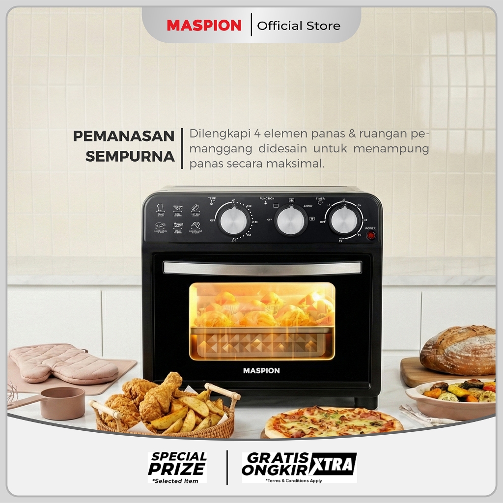 Maspion Tungku Pemanggang Oven Air Fryer MOF-2003M - Gambar 2