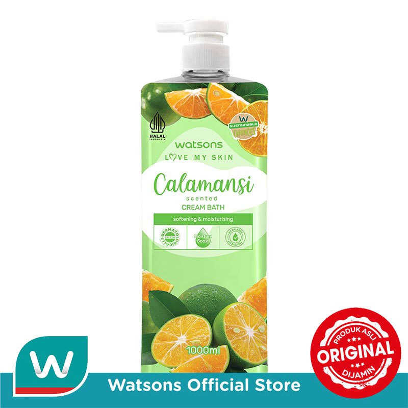 Watsons Calamansi Scented Cream Bath 1000ml