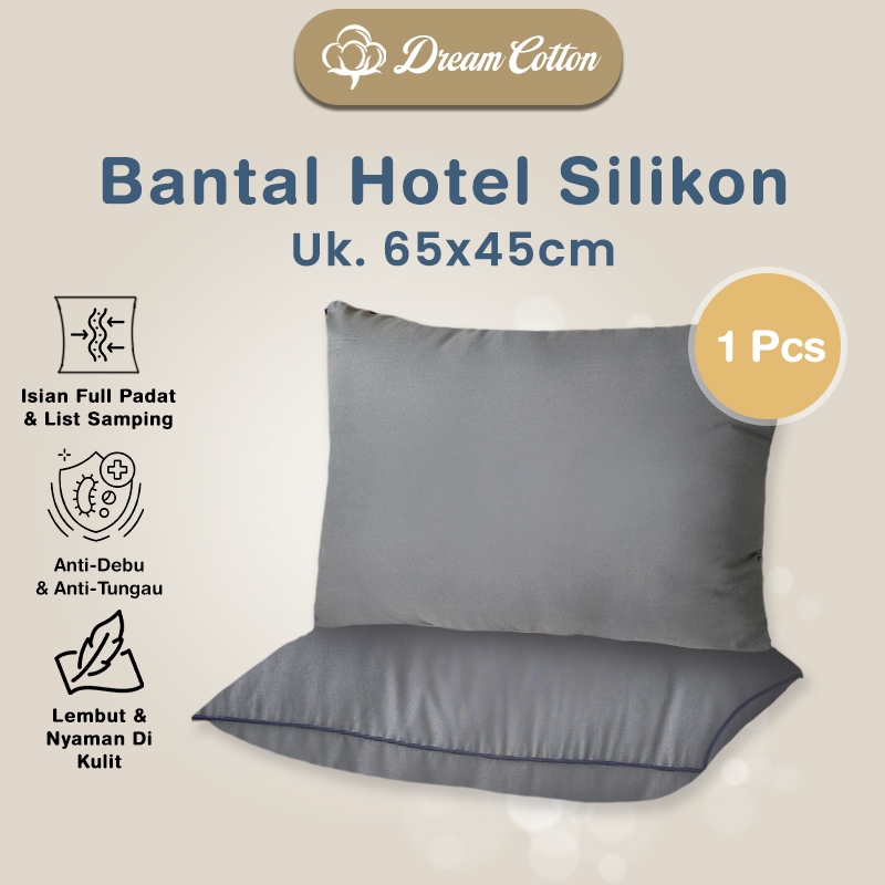 Dreamcotton Dofia Bantal Tidur, Bantal Warna Silikon Premium, Fast Rebound Teknologi, Uk 65x45cm - Gambar 2
