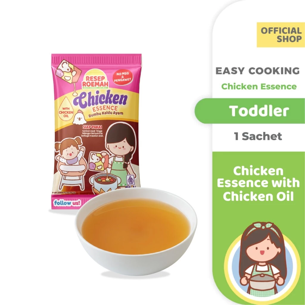 Chicken Essence Ayam Kampung sachet 15 gr by Resep Roemah – Bumbu Kaldu Essence untuk MPASI / No MSG & Pengawet - Gambar 2